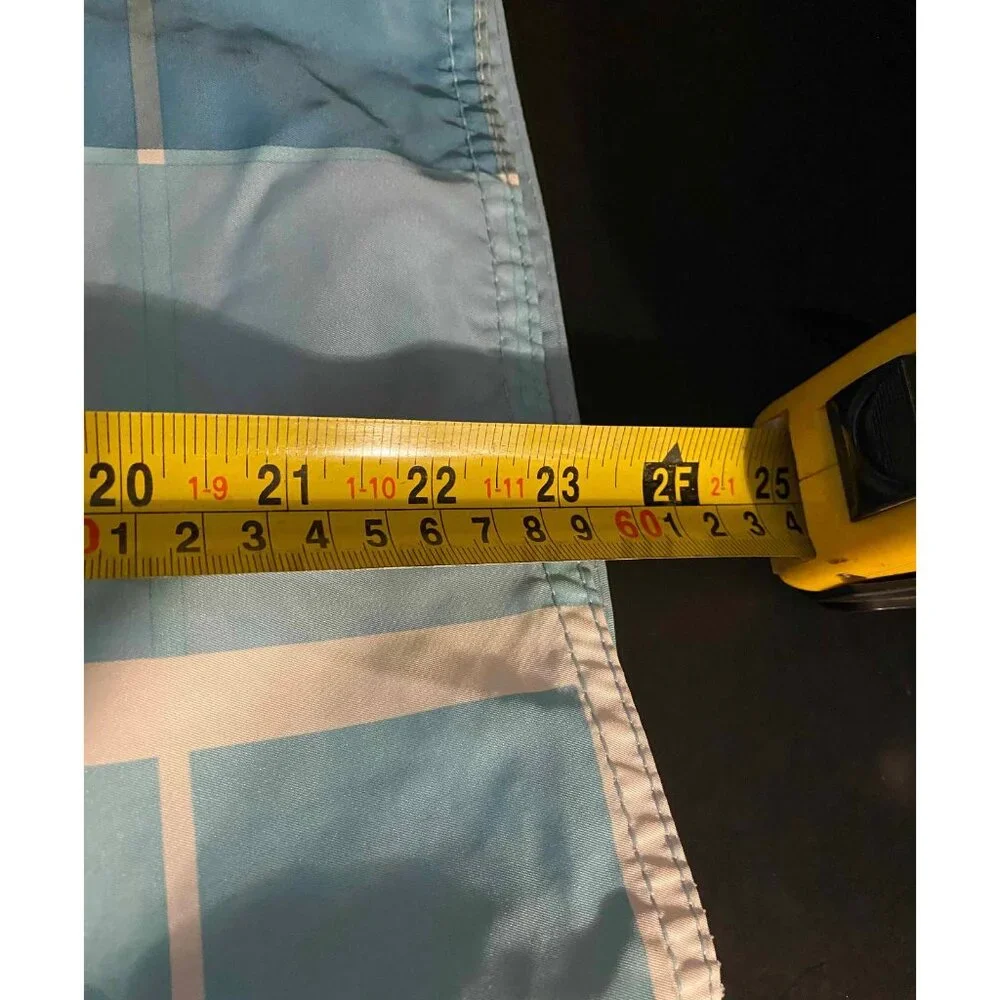 Quiksilver Board Shorts Mens 36 10" Plaid AOP Beach Swim Trunks Crest - Picture 5 of 6